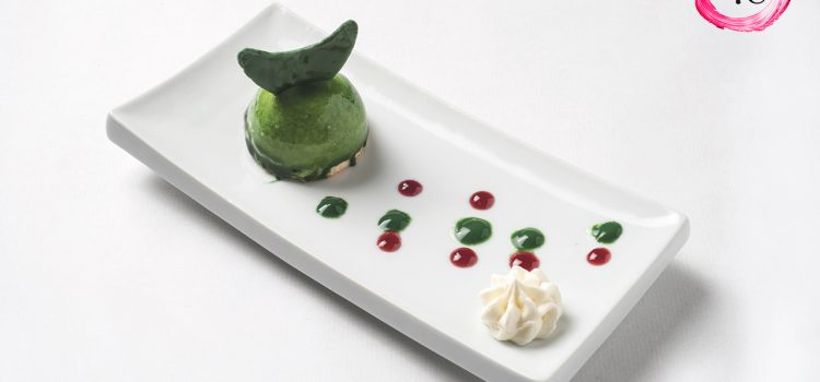 Tapa-Postre «Green Moon» del Albergue de Jaca