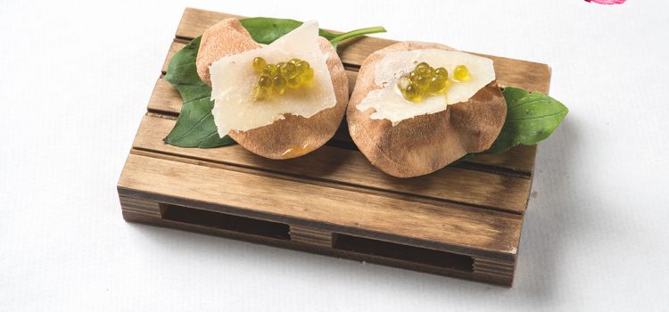 Tapa «Mini Airbag de Queso» de Bodegas Langa