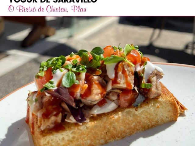 O Bistró de Chistau > Brioche artesanal de panadería con ternasco de Aragón IGP y cremoso de yogur de Saravillo