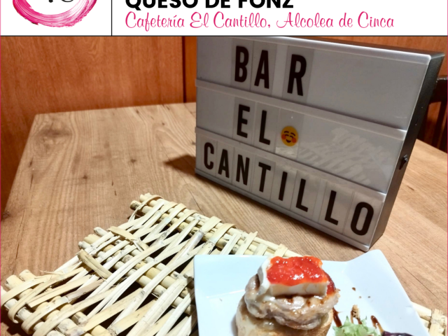 Cafetería El Cantillo > Medallon ibérico con caramelo de cebolla y queso de fonz