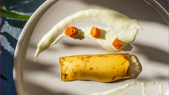 Café del Arte > Ravioli de queso nube y umami