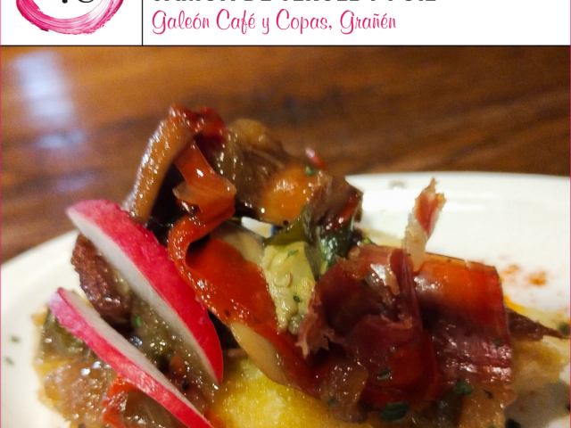 Galeón Café y Copas > Ternasco de Aragón con hortalizas, setas de temporada, Jamón de Teruel y foie