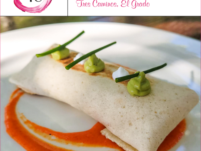 Restaurante Tres Caminos > Burrito de chorizo a la sidra con queso chedar